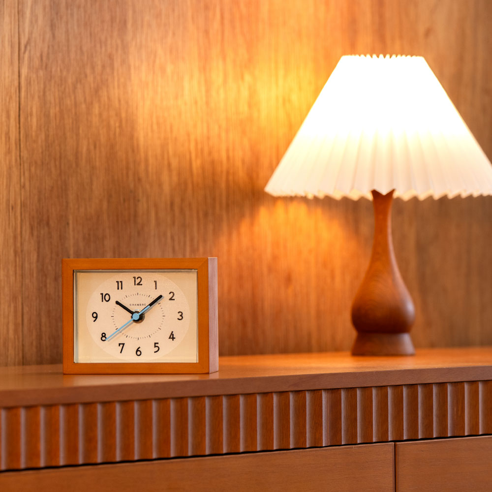 CHAMBRE ひのきの置き時計 CAFE BROWN CH-070CB