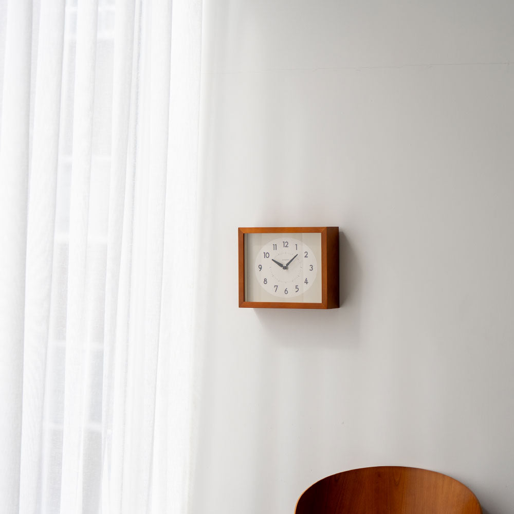 CHAMBRE ひのきの掛け時計 CAFE BROWN CH-071CB