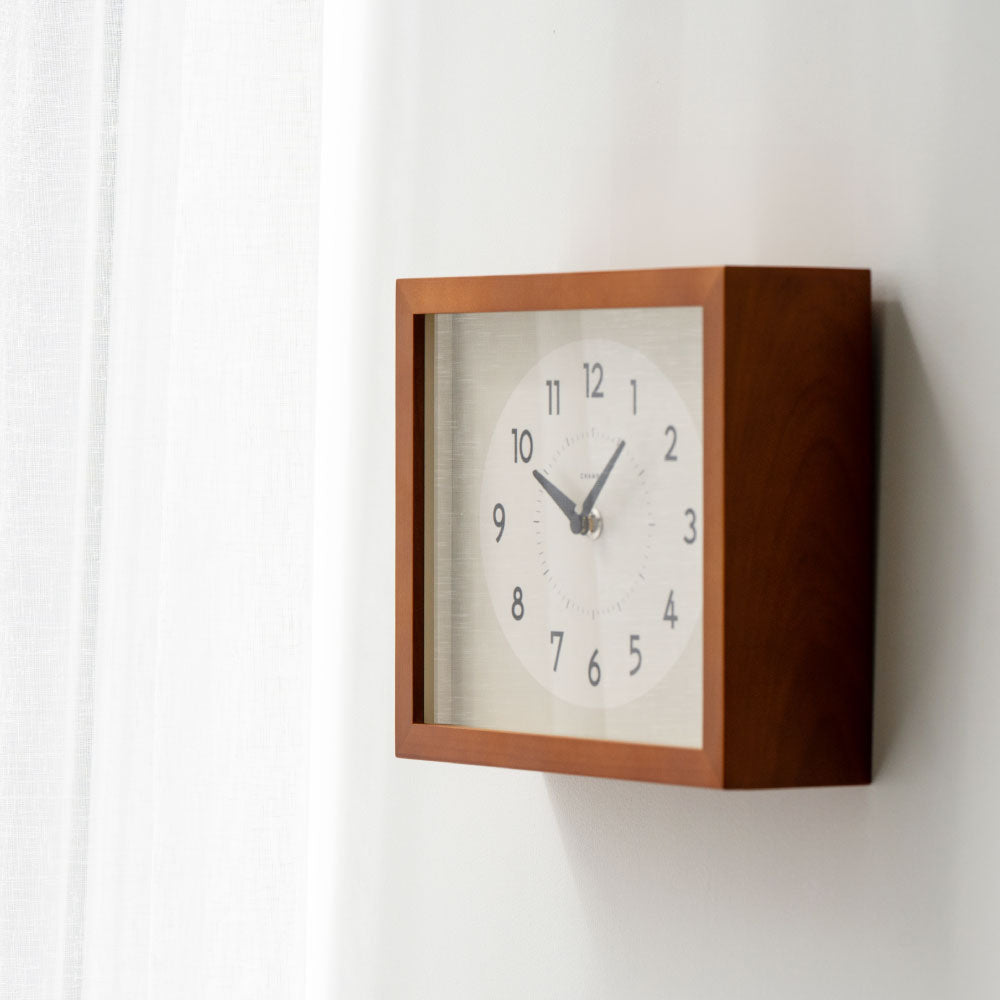 CHAMBRE ひのきの掛け時計 CAFE BROWN CH-071CB
