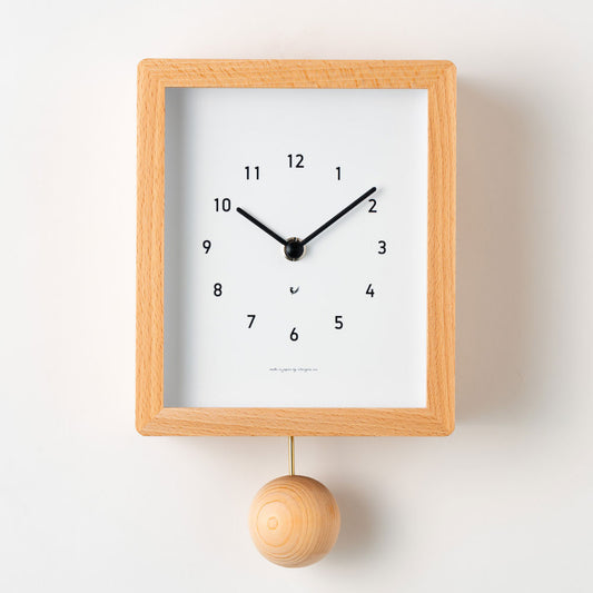 CHAMBRE Blanc CLOCK NATURAL CH-072NA