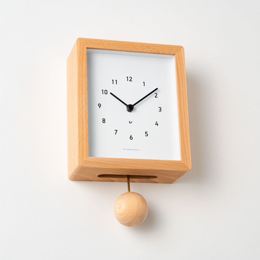 CHAMBRE Blanc CLOCK NATURAL CH-072NA