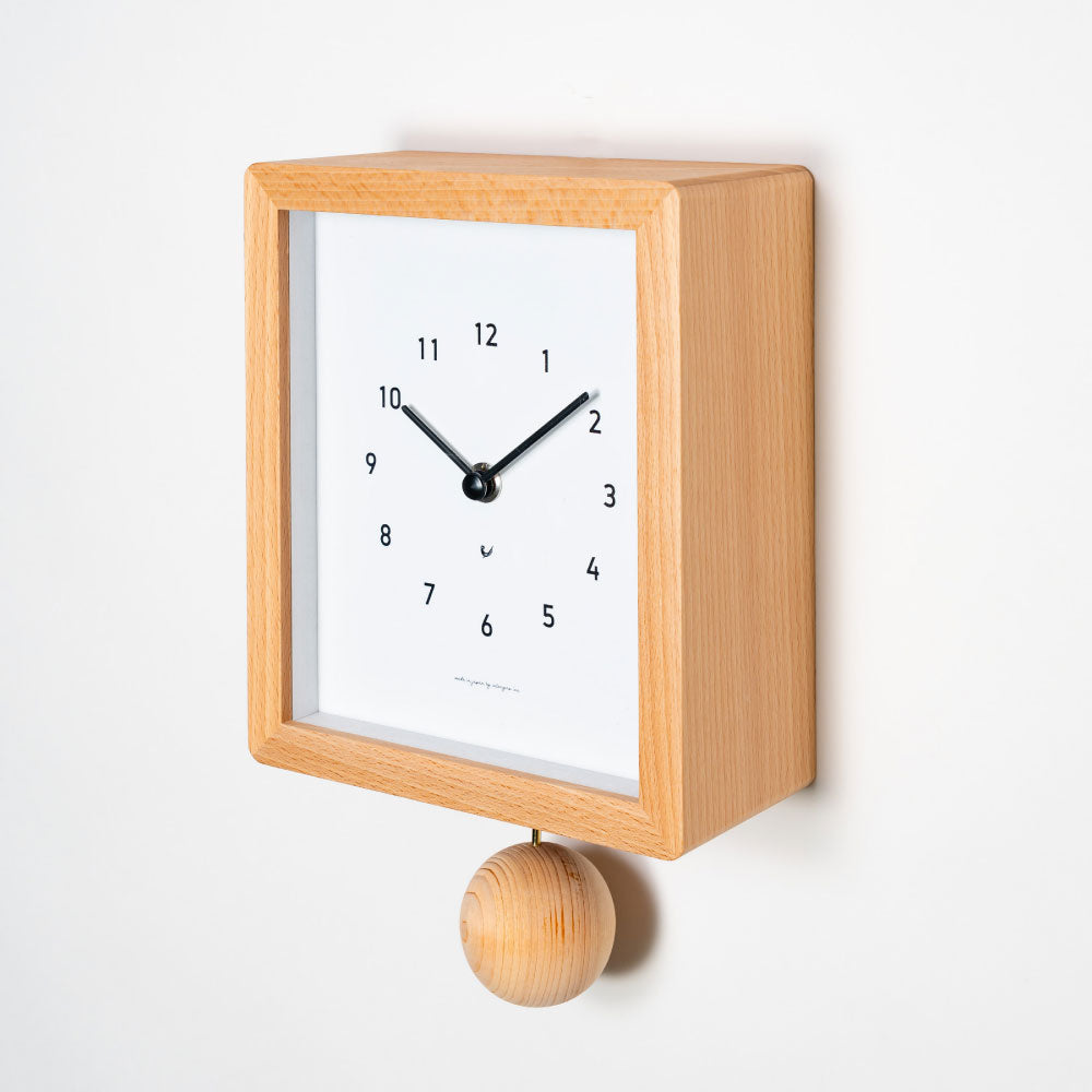 CHAMBRE Blanc CLOCK NATURAL CH-072NA