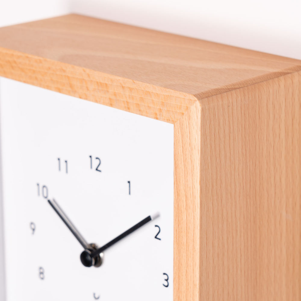 CHAMBRE Blanc CLOCK NATURAL CH-072NA