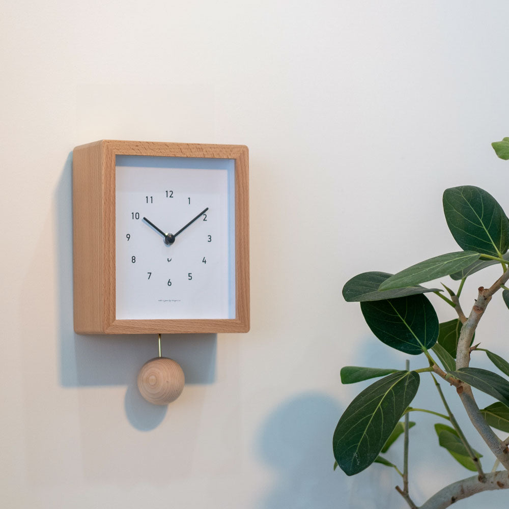 CHAMBRE Blanc CLOCK NATURAL CH-072NA