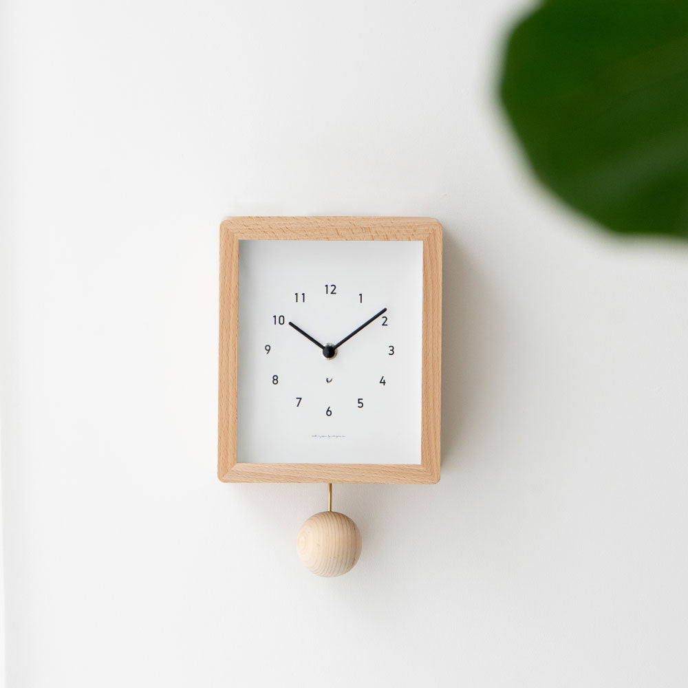 CHAMBRE Blanc CLOCK NATURAL CH-072NA