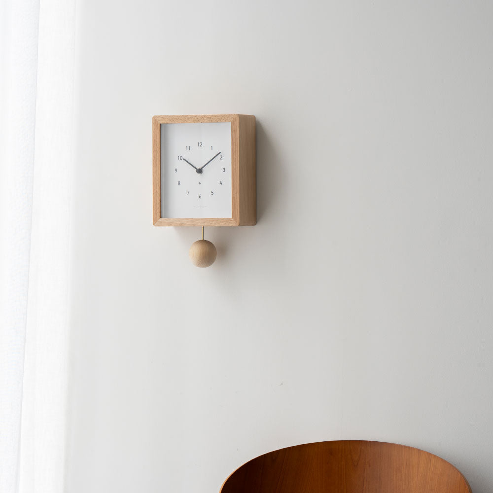 CHAMBRE Blanc CLOCK NATURAL CH-072NA