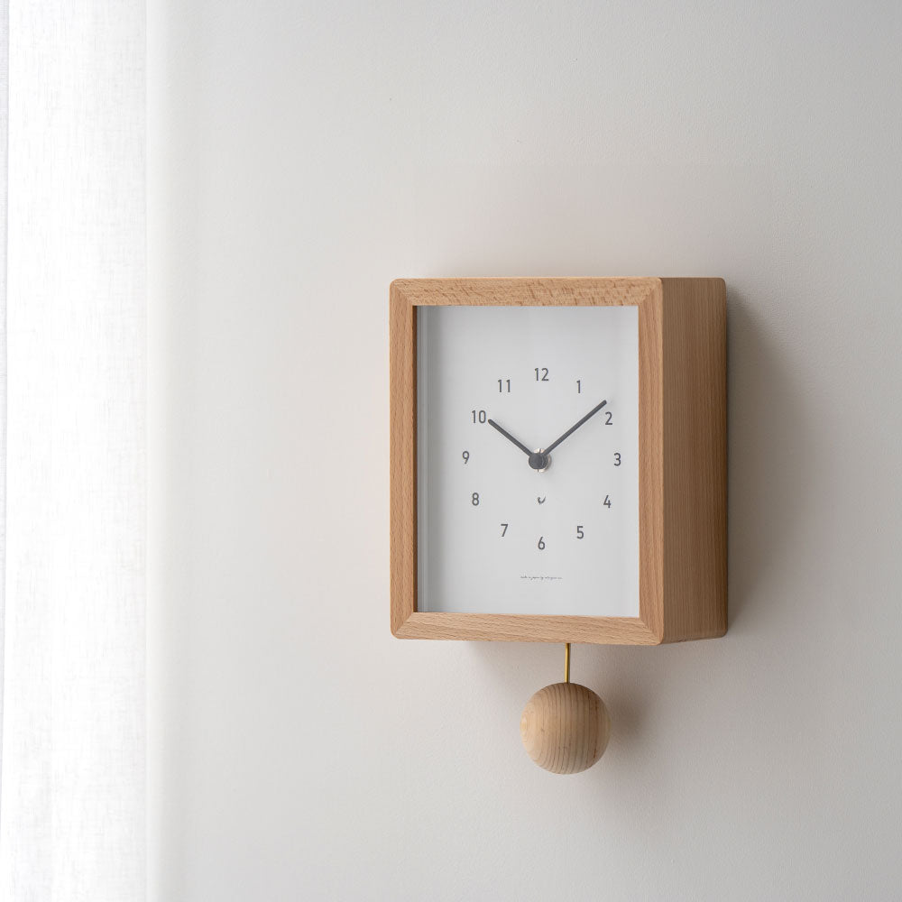CHAMBRE Blanc CLOCK NATURAL CH-072NA