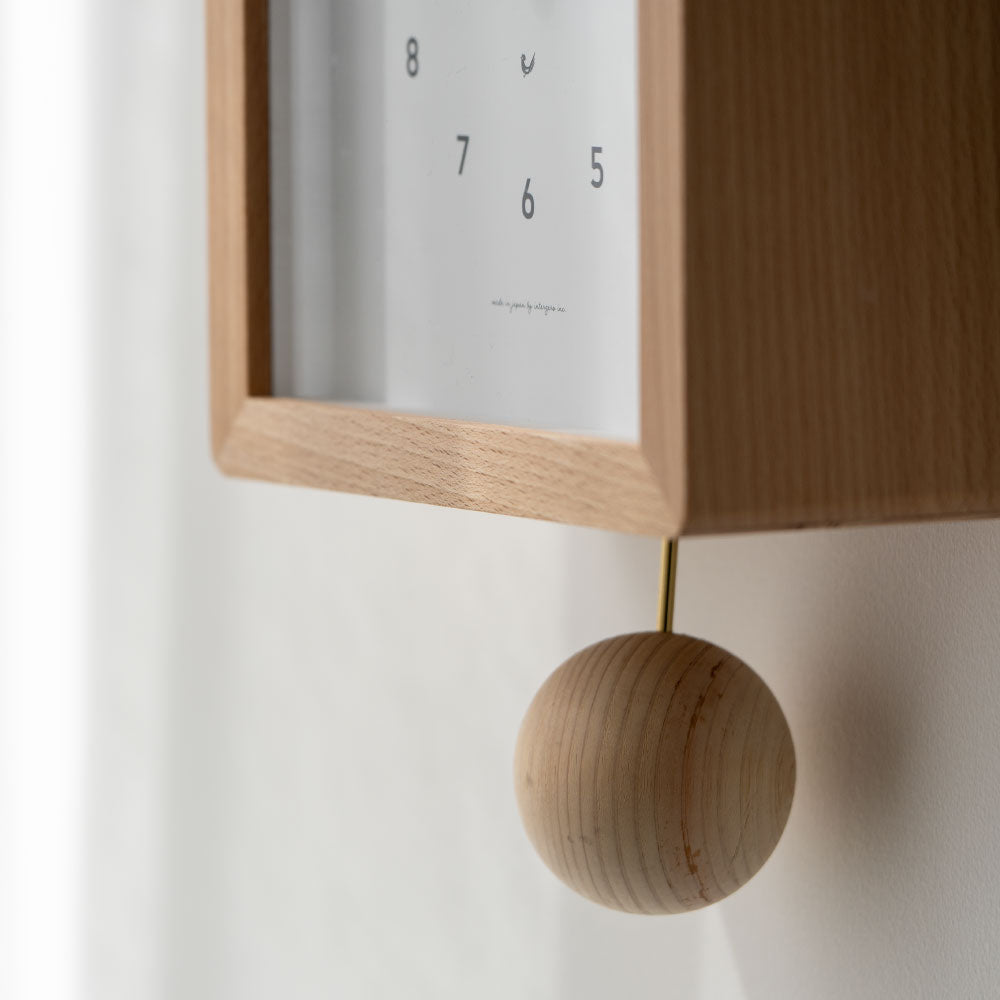 CHAMBRE Blanc CLOCK NATURAL CH-072NA