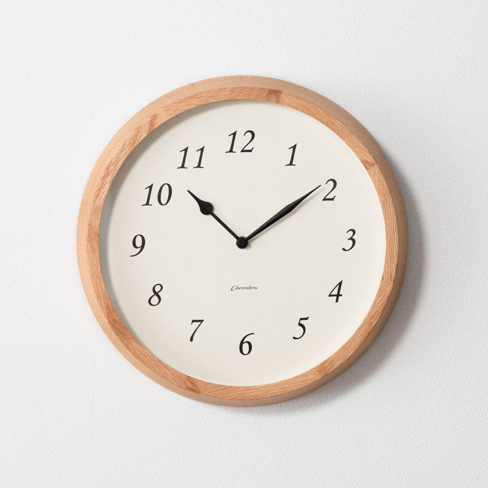 CHAMBRE Clair CLOCK OAK CH-076OA シャンブル 掛け時計 電波時計