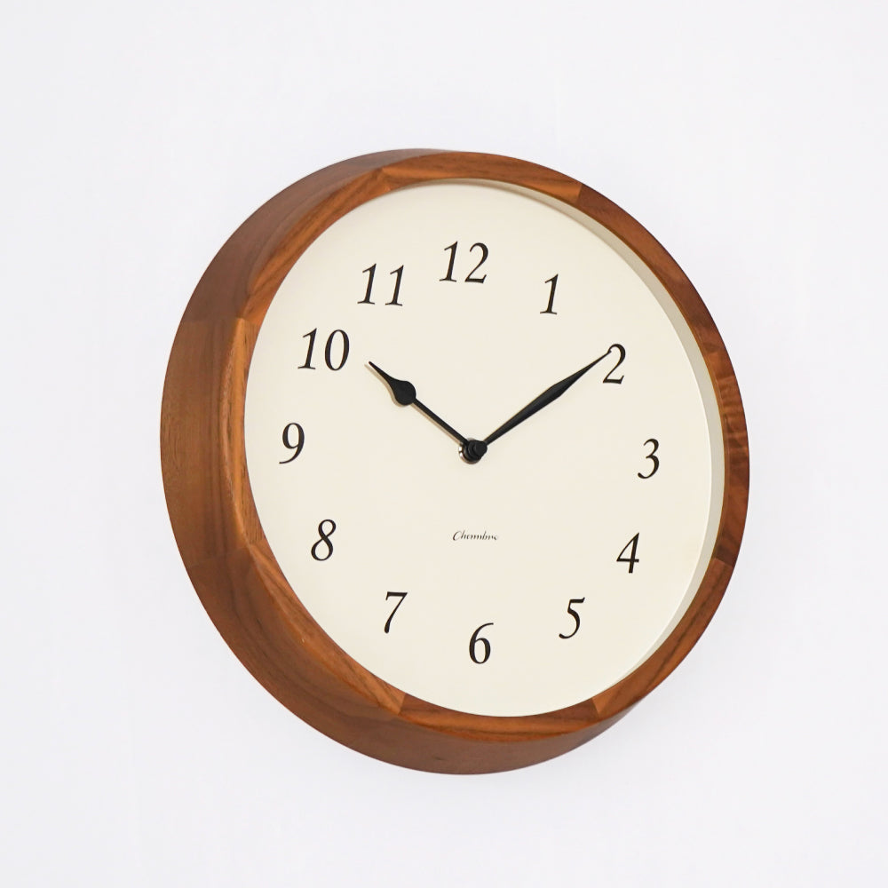 CHAMBRE Clair CLOCK WALNUT CH-076WN シャンブル 掛け時計 電波時計