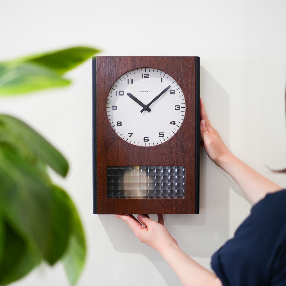 CHAMBRE PACIFIC PENDULUM CLOCK CH-077WN シャンブル 時計 壁掛け時計 インテリア時計
