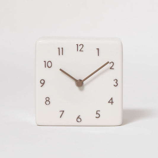 CHAMBRE 陶器の置き時計 CH-079BE シャンブル 時計 置き時計 インテリア時計