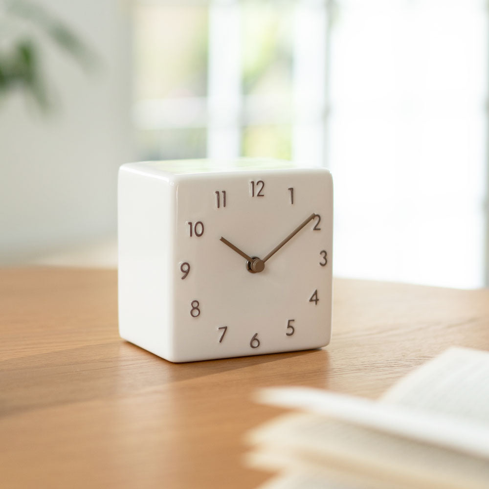 CHAMBRE 陶器の置き時計 CH-079BE シャンブル 時計 置き時計 インテリア時計