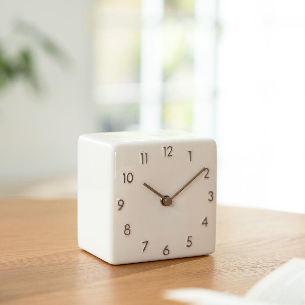 CHAMBRE 陶器の置き時計 CH-079BE シャンブル 時計 置き時計 インテリア時計