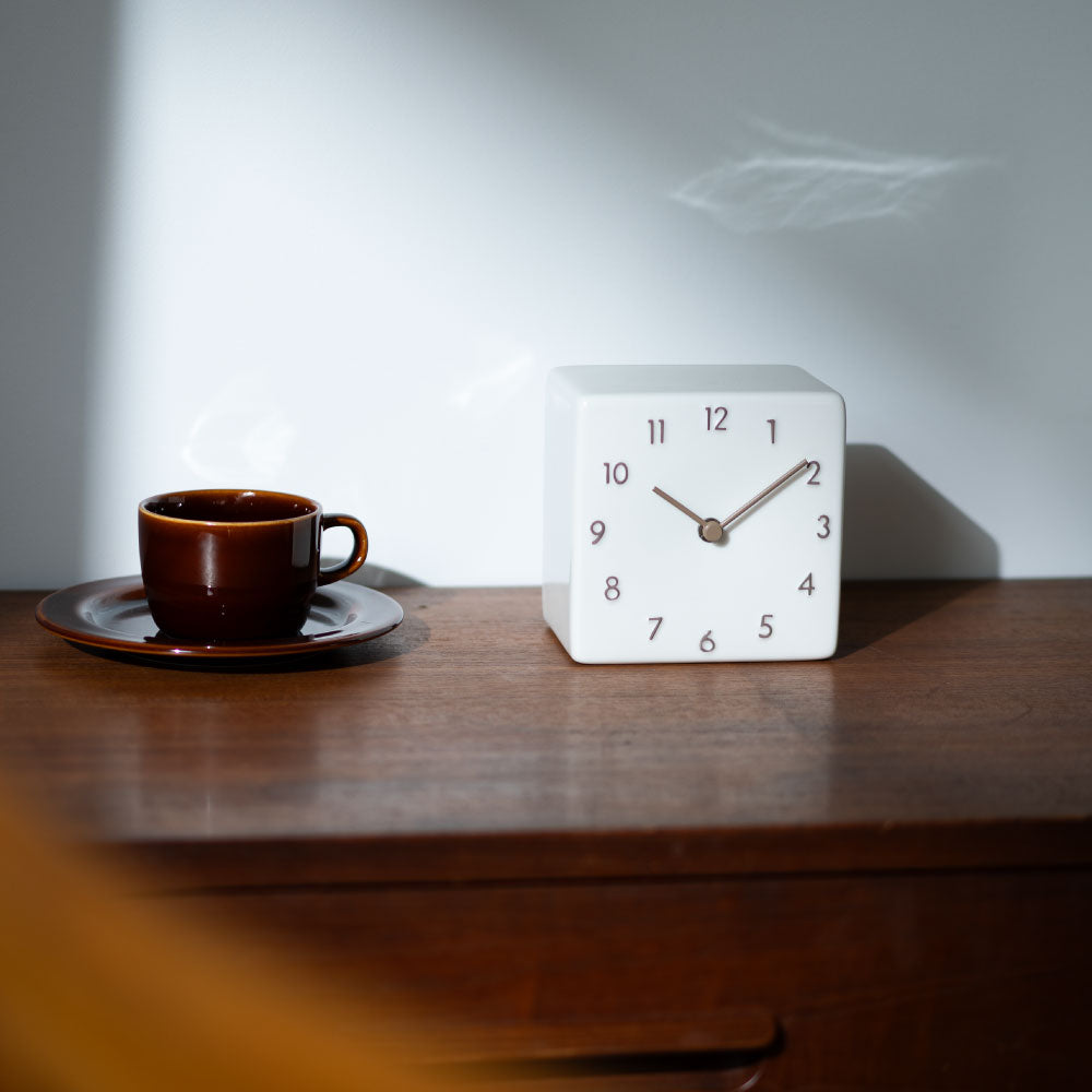 CHAMBRE 陶器の置き時計 CH-079BE シャンブル 時計 置き時計 インテリア時計