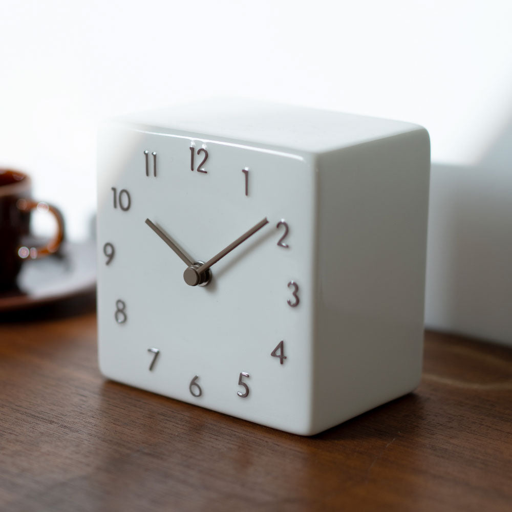 CHAMBRE 陶器の置き時計 CH-079BE シャンブル 時計 置き時計 インテリア時計