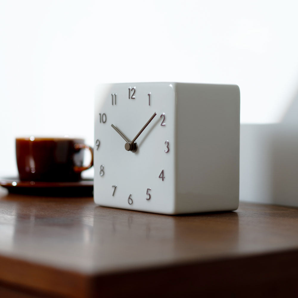 CHAMBRE 陶器の置き時計 CH-079BE シャンブル 時計 置き時計 インテリア時計