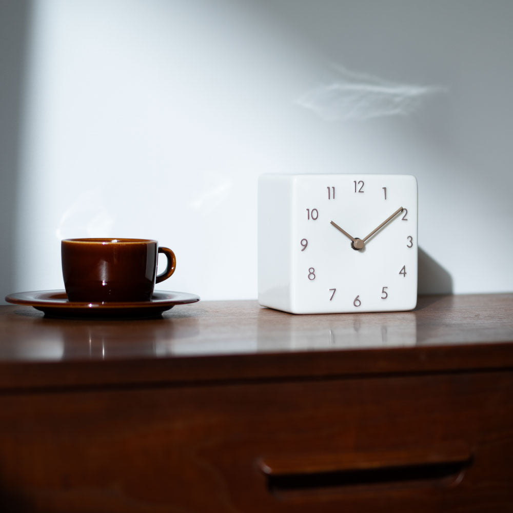 CHAMBRE 陶器の置き時計 CH-079BE シャンブル 時計 置き時計 インテリア時計