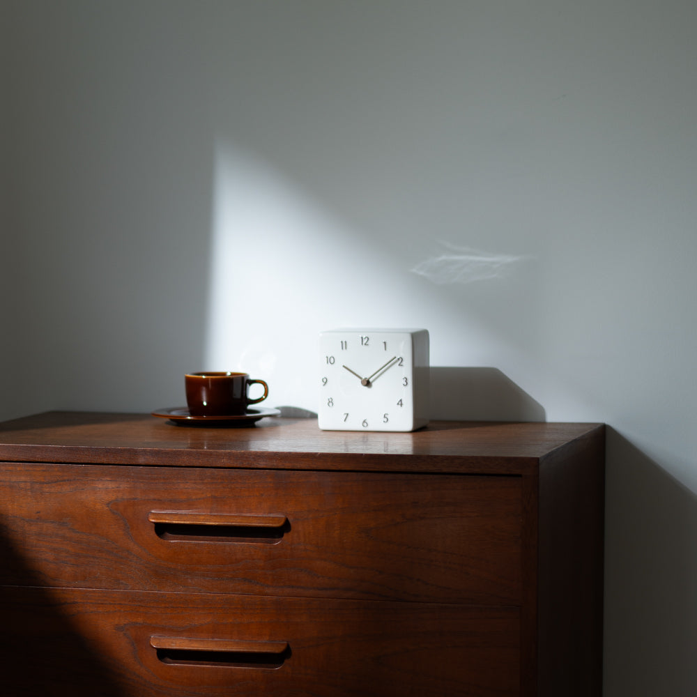 CHAMBRE 陶器の置き時計 CH-079BE シャンブル 時計 置き時計 インテリア時計