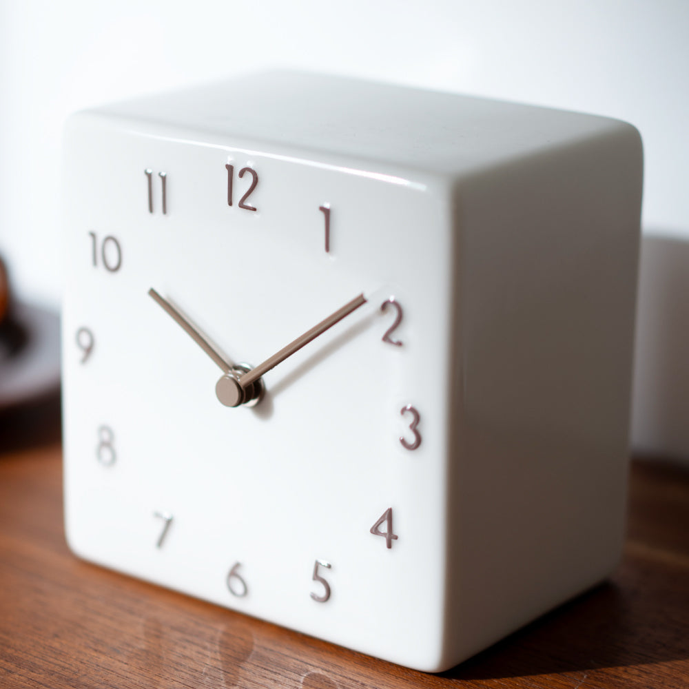 CHAMBRE 陶器の置き時計 CH-079BE シャンブル 時計 置き時計 インテリア時計