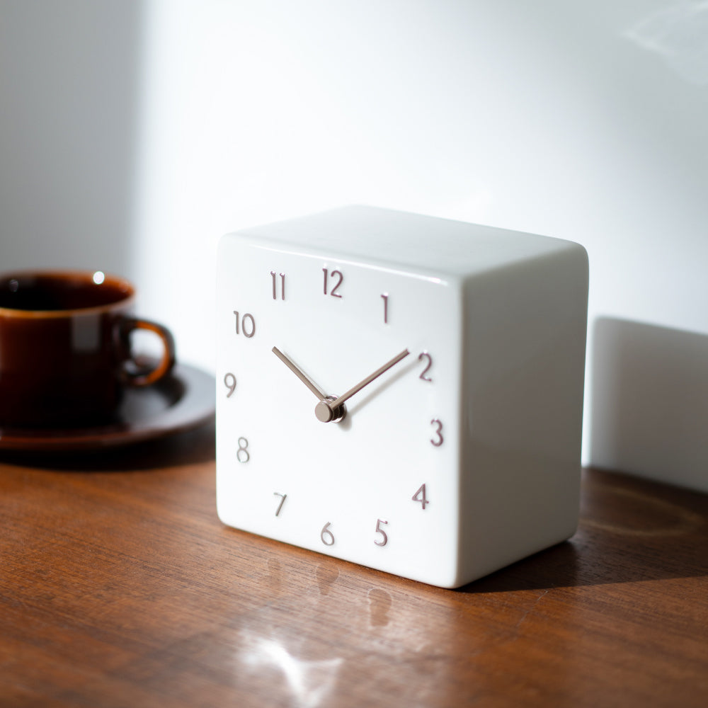 CHAMBRE 陶器の置き時計 CH-079BE シャンブル 時計 置き時計 インテリア時計