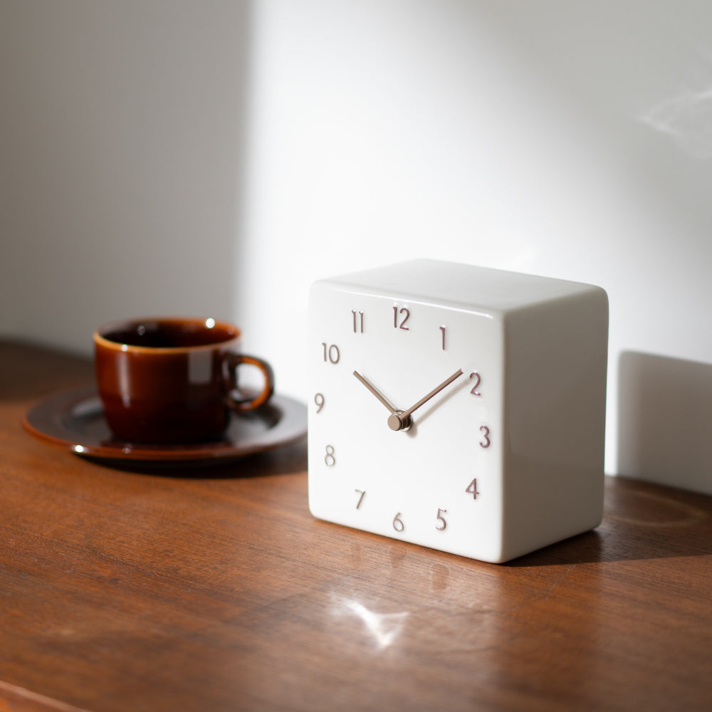 CHAMBRE 陶器の置き時計 CH-079BE シャンブル 時計 置き時計 インテリア時計