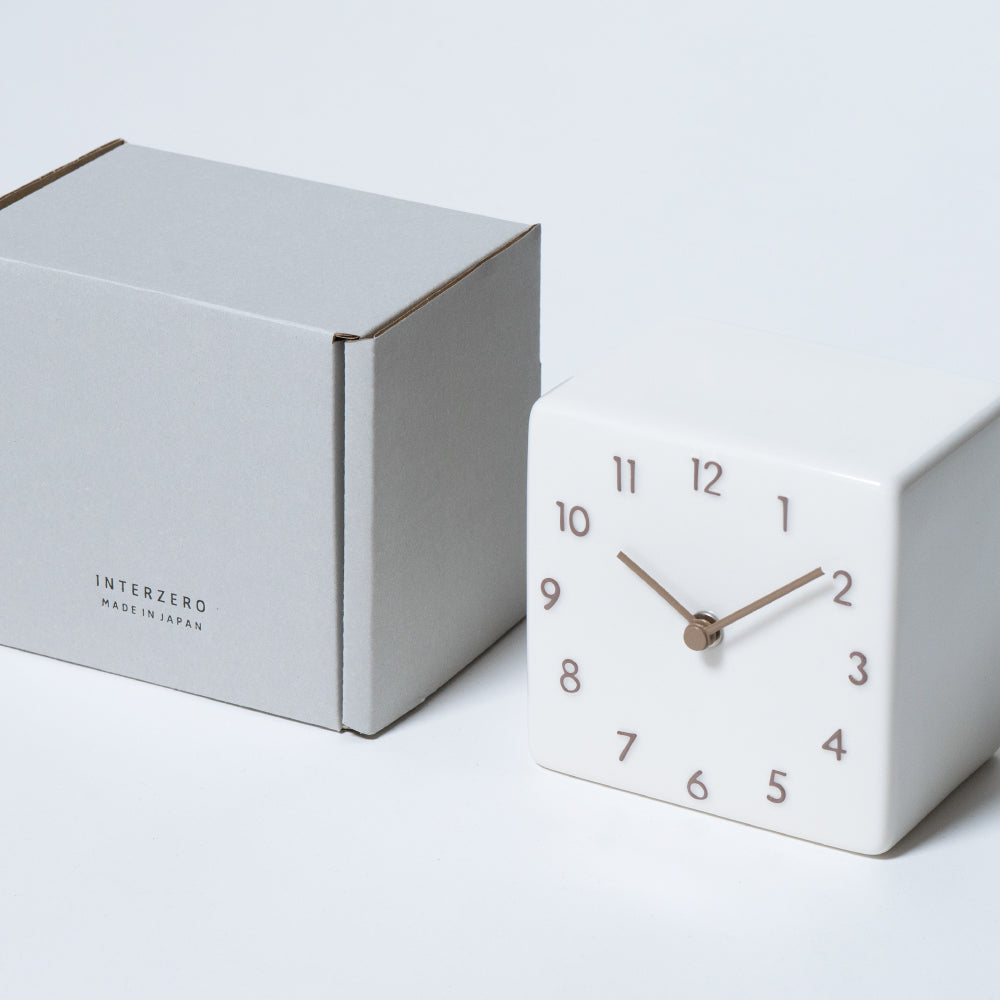 CHAMBRE 陶器の置き時計 CH-079BE シャンブル 時計 置き時計 インテリア時計