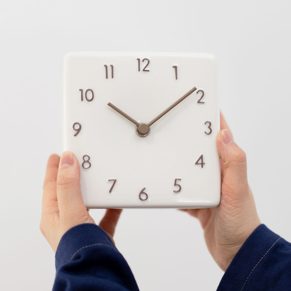 CHAMBRE 陶器の置き時計 CH-079BE シャンブル 時計 置き時計 インテリア時計