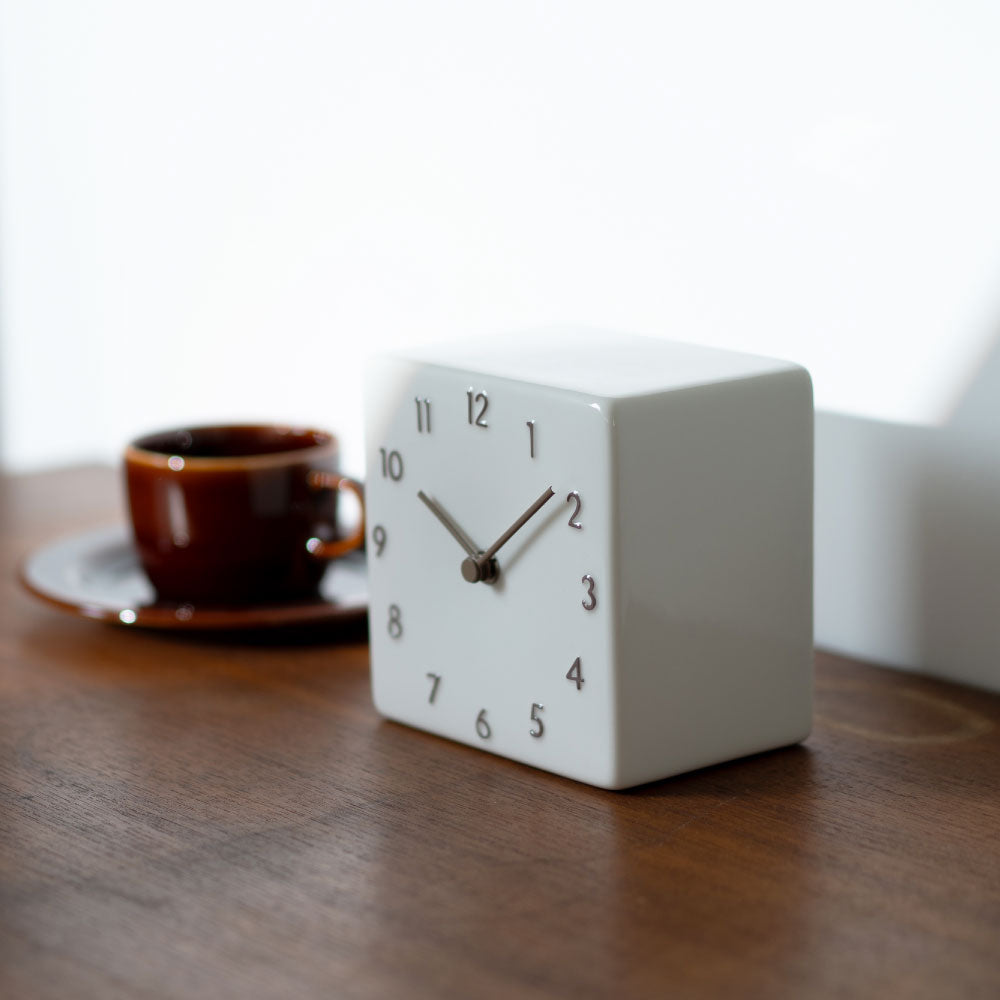 CHAMBRE 陶器の置き時計 CH-079BE シャンブル 時計 置き時計 インテリア時計