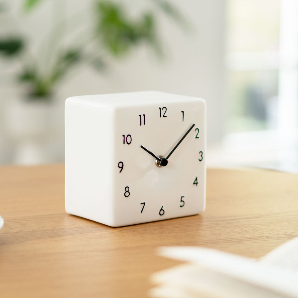 CHAMBRE 陶器の置き時計 CH-079BK シャンブル 時計 置き時計 インテリア時計