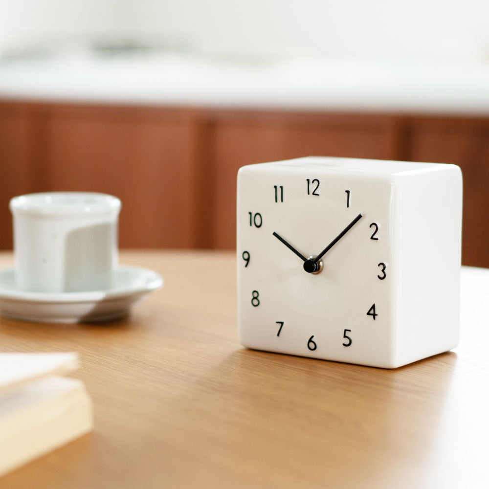 CHAMBRE 陶器の置き時計 CH-079BK シャンブル 時計 置き時計 インテリア時計