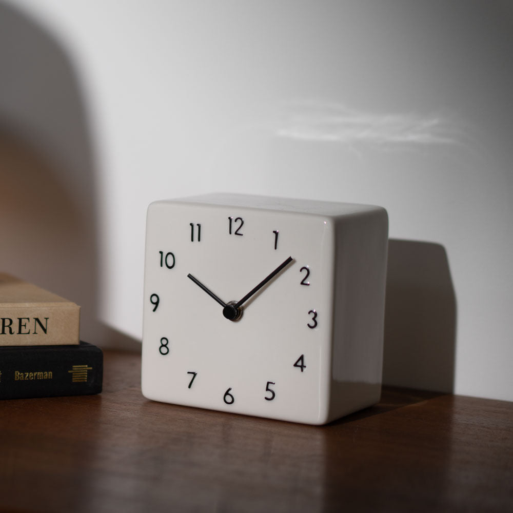 CHAMBRE 陶器の置き時計 CH-079BK シャンブル 時計 置き時計 インテリア時計