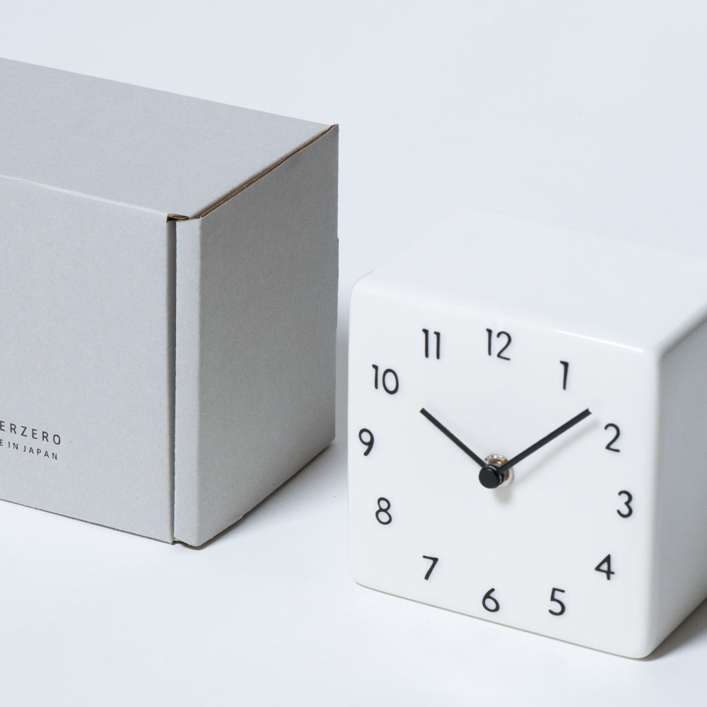 CHAMBRE 陶器の置き時計 CH-079BK シャンブル 時計 置き時計 インテリア時計