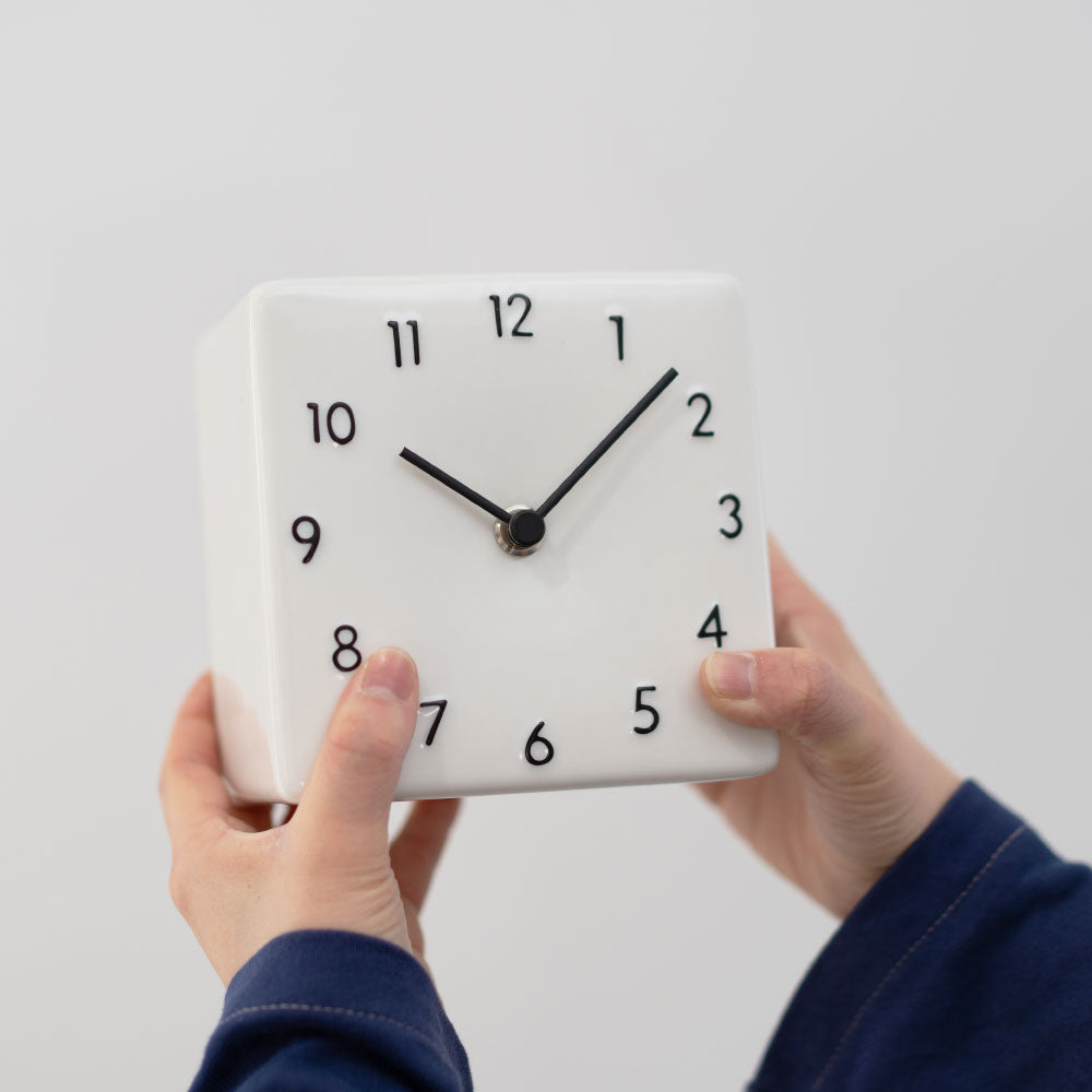 CHAMBRE 陶器の置き時計 CH-079BK シャンブル 時計 置き時計 インテリア時計