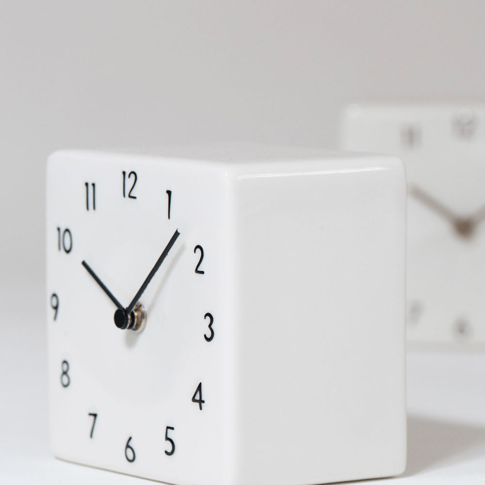 CHAMBRE 陶器の置き時計 CH-079BK シャンブル 時計 置き時計 インテリア時計