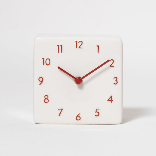 CHAMBRE 陶器の置き時計 CH-079RD シャンブル 時計 置き時計 インテリア時計