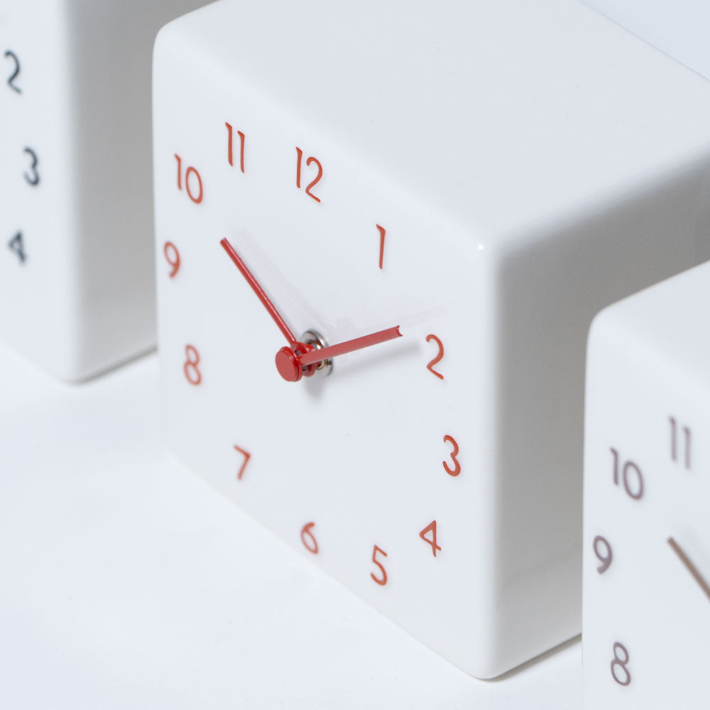 CHAMBRE 陶器の置き時計 CH-079RD シャンブル 時計 置き時計 インテリア時計