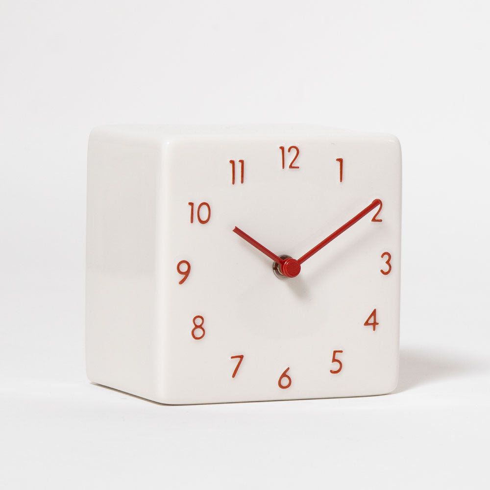 CHAMBRE 陶器の置き時計 CH-079RD シャンブル 時計 置き時計 インテリア時計