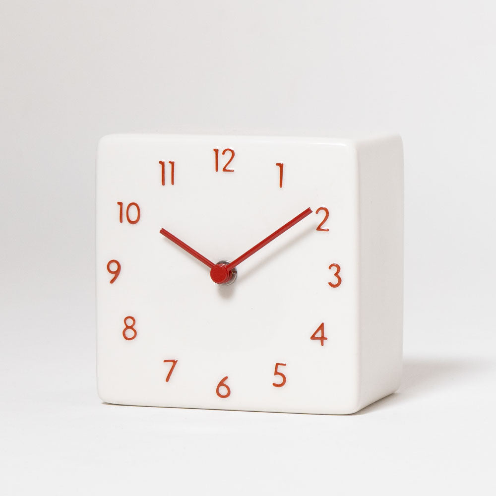 CHAMBRE 陶器の置き時計 CH-079RD シャンブル 時計 置き時計 インテリア時計