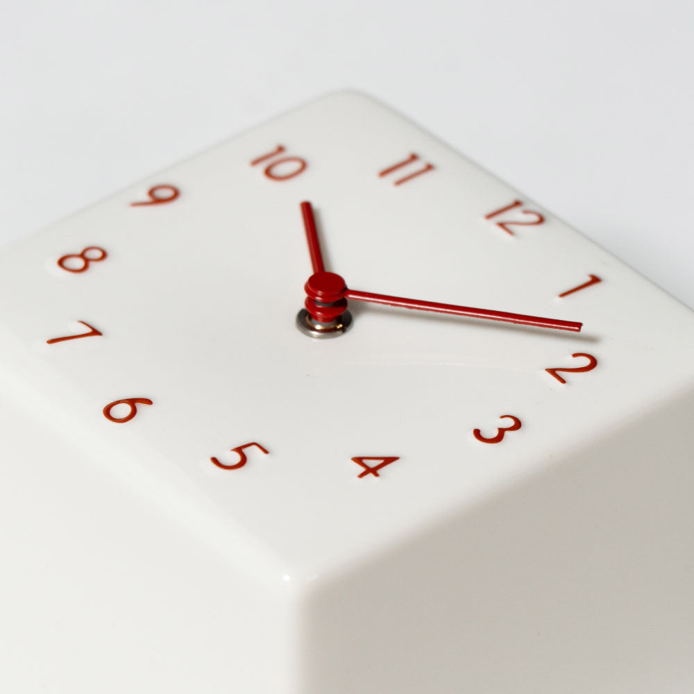 CHAMBRE 陶器の置き時計 CH-079RD シャンブル 時計 置き時計 インテリア時計