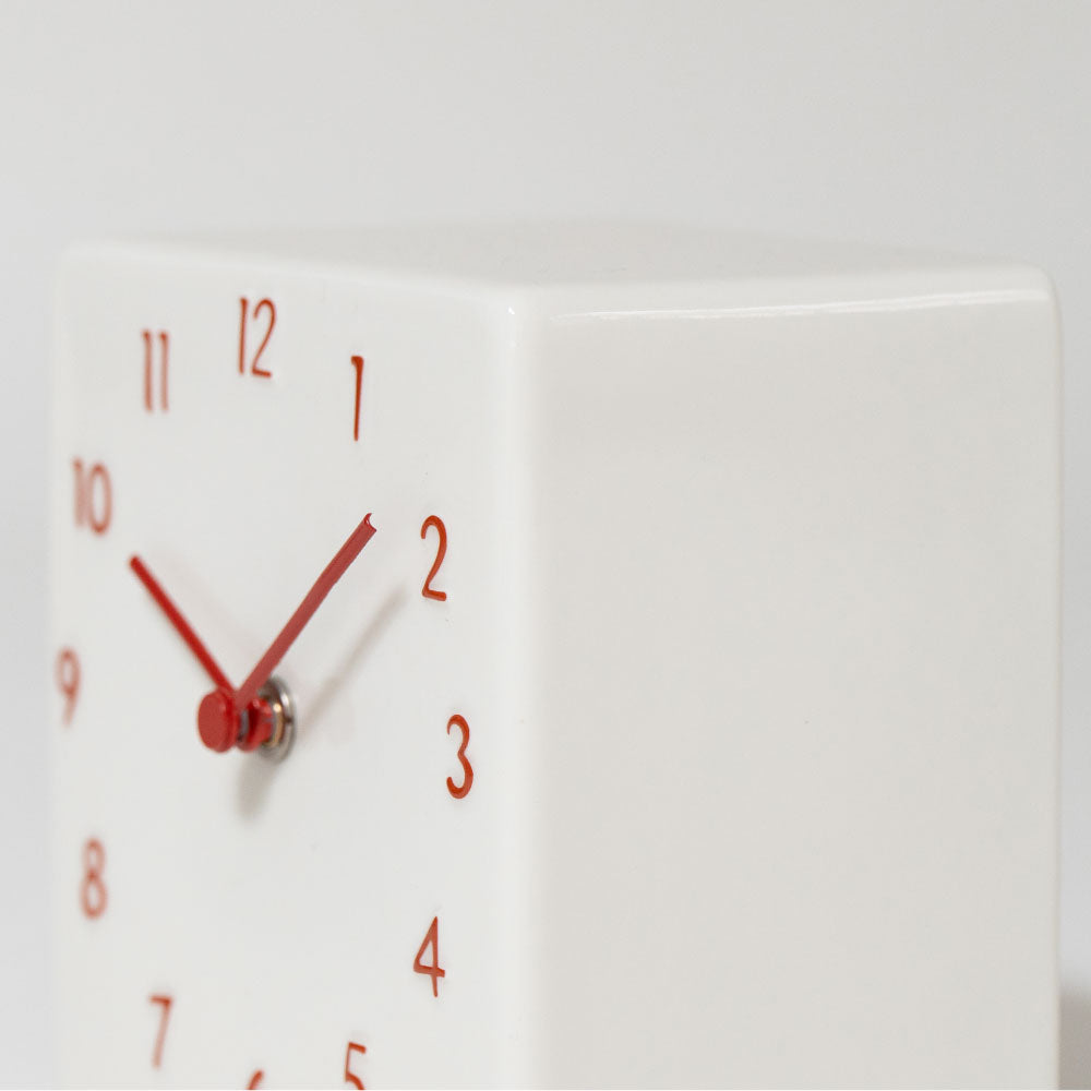 CHAMBRE 陶器の置き時計 CH-079RD シャンブル 時計 置き時計 インテリア時計