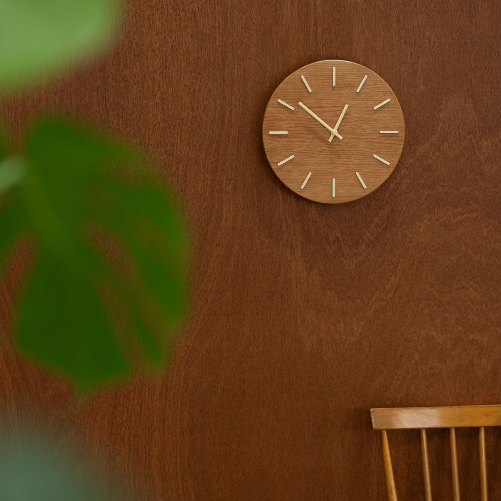 CHAMBRE CH-080CH 北の大地の木の時計 シャンブル 時計 壁掛け時計 置き時計 インテリア時計