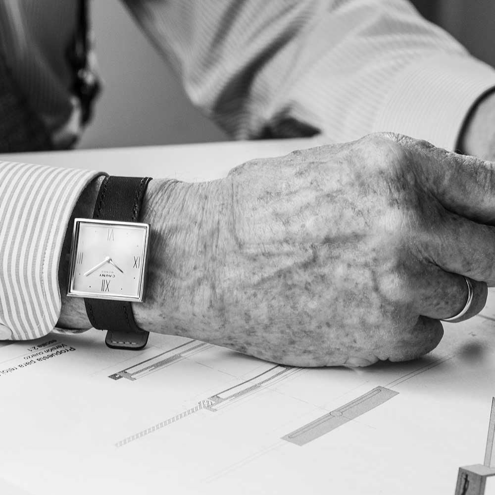 CAUNY カウニー 腕時計 CAUNY Rafael Moneo CMN004 ラファエル・モネオ 建築家 コラボ メンズ レディース プラド美術館 建築 腕時計