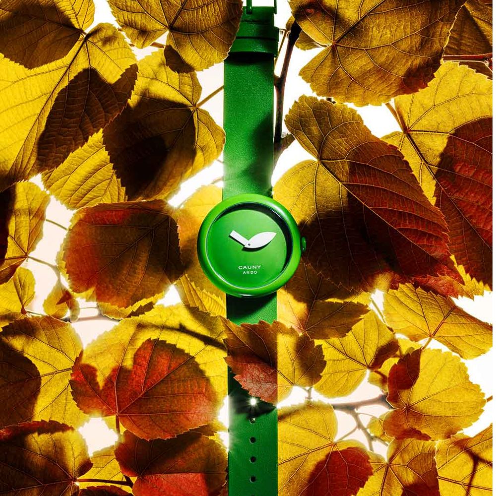 CAUNY カウニー 腕時計 レディース CAUNY Tadao Ando CTA001 青りんご 建築家 安藤忠雄 コラボ レディース りんご 腕時計 Small 建築 腕時計 Cauny Ando