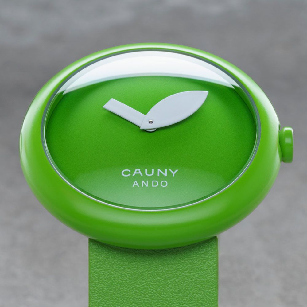 CAUNY カウニー 腕時計 レディース CAUNY Tadao Ando CTA001 青りんご 建築家 安藤忠雄 コラボ レディース りんご 腕時計 Small 建築 腕時計 Cauny Ando
