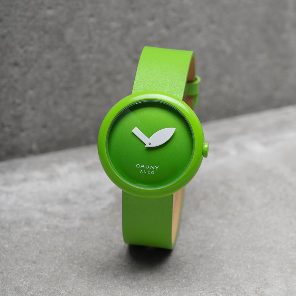 CAUNY カウニー 腕時計 レディース CAUNY Tadao Ando CTA001 青りんご 建築家 安藤忠雄 コラボ レディース りんご 腕時計 Small 建築 腕時計 Cauny Ando