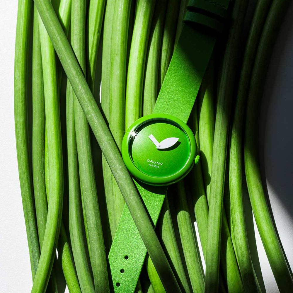 CAUNY カウニー 腕時計 メンズ CAUNY Tadao Ando CTA002 青りんご 建築家 安藤忠雄 コラボ メンズ りんご 腕時計 Large 建築 腕時計 Cauny Ando