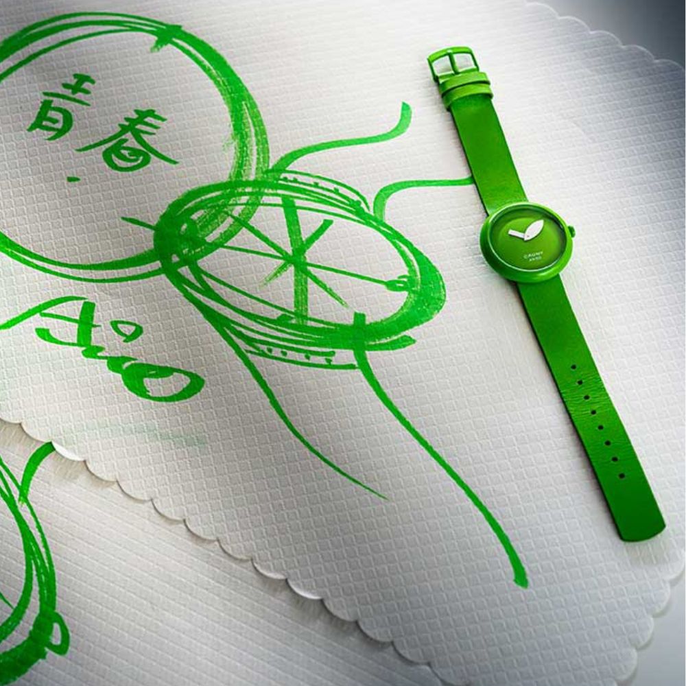 CAUNY カウニー 腕時計 メンズ CAUNY Tadao Ando CTA002 青りんご 建築家 安藤忠雄 コラボ メンズ りんご 腕時計 Large 建築 腕時計 Cauny Ando