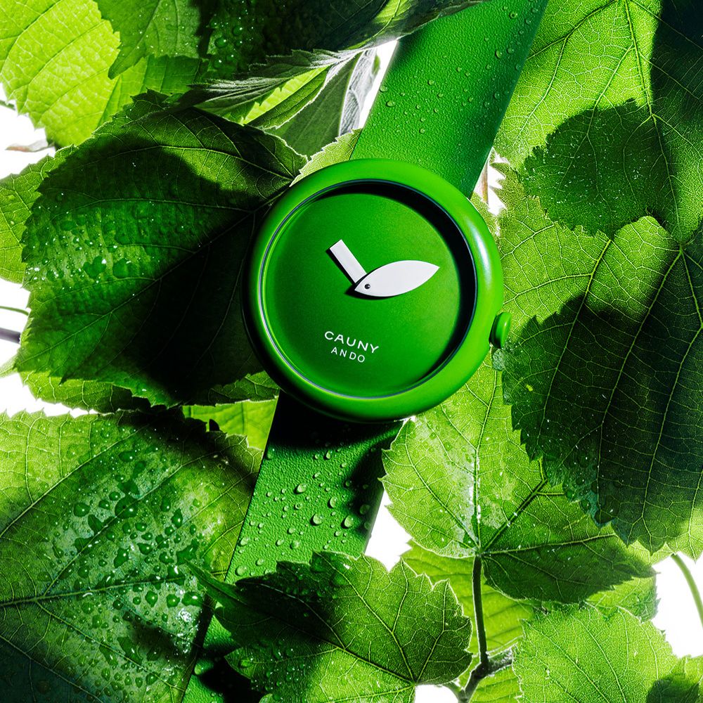 CAUNY カウニー 腕時計 メンズ CAUNY Tadao Ando CTA002 青りんご 建築家 安藤忠雄 コラボ メンズ りんご 腕時計 Large 建築 腕時計 Cauny Ando