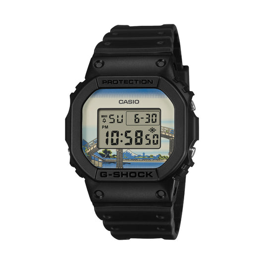 G-SHOCK DIGITAL 5600 SERIES 葛飾北斎「深川万年橋下」DW-5600KHFM25-1JR ジーショック gショック カシオ 腕時計 メンズ